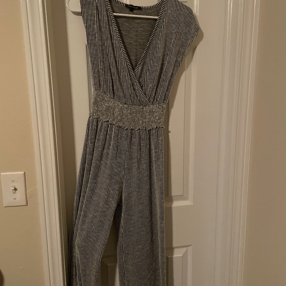 Caution to The Wind Striped Romper